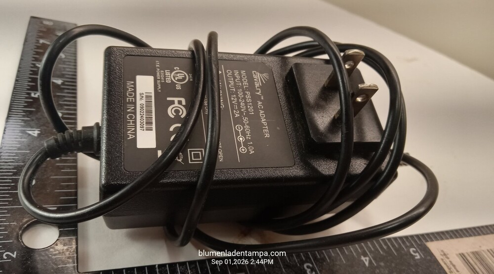 Cavalry PSS1201 AC Adapter Power Supply 12V 2A DC Output Barrel Tip